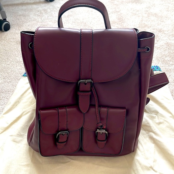 HIBOU By Little Burgundy Red Backpack - Picture 6 of 7
